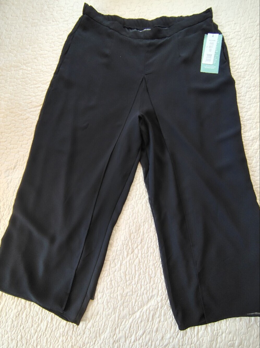 Scarlett Black High-Waist Wide-Leg Pants